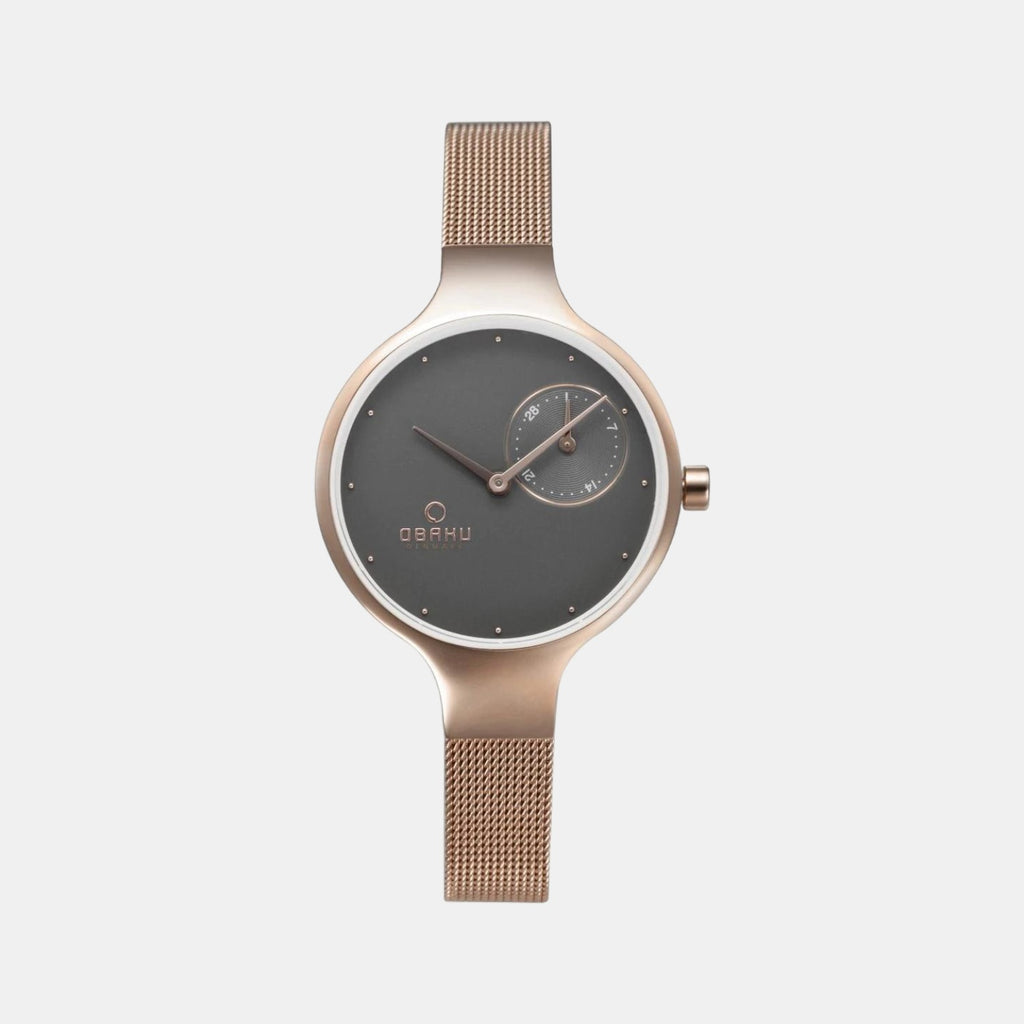 Obaku Round Grey Analog watch