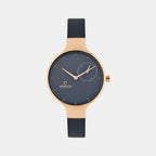Obaku Round Blue Analog watch