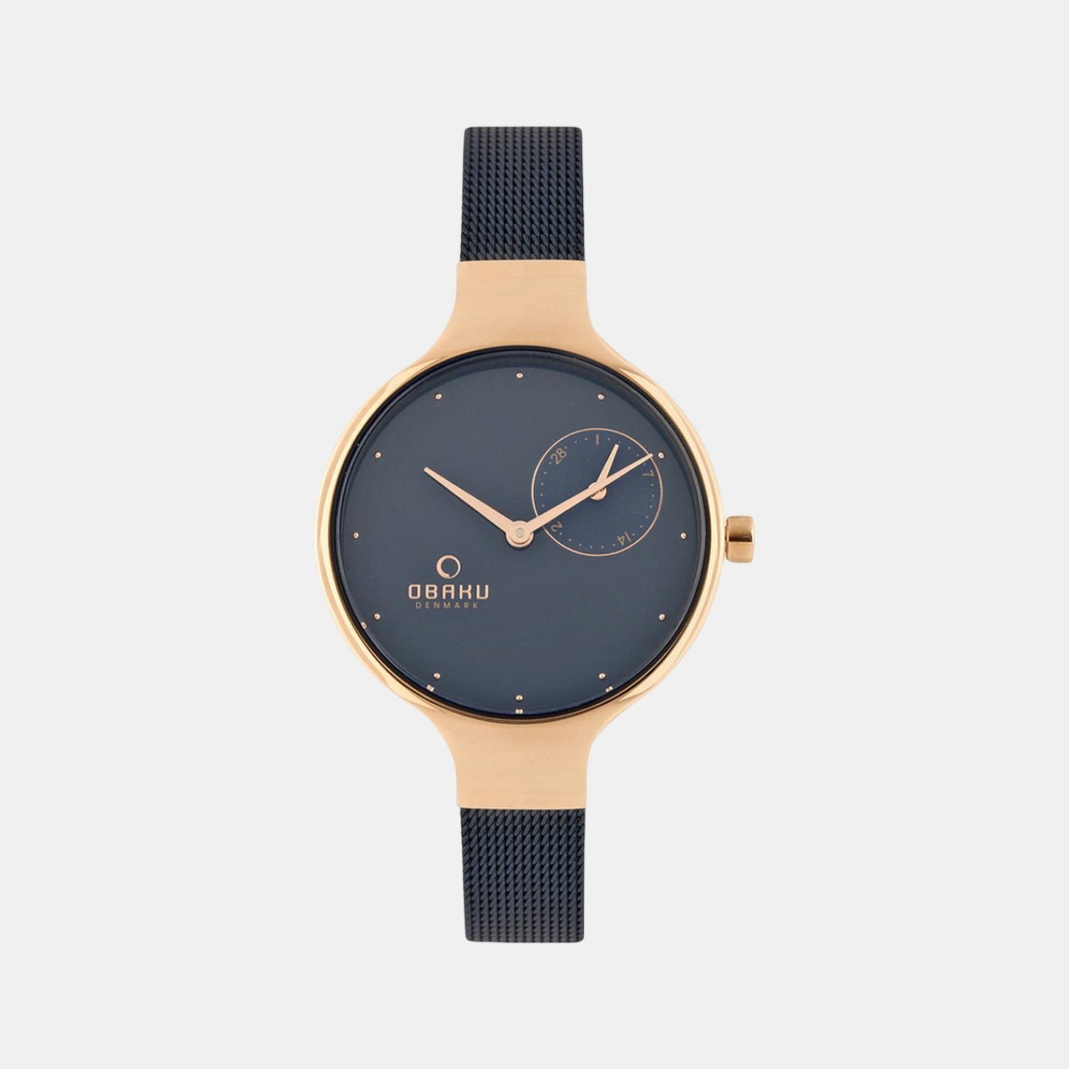 Obaku Round Blue Analog watch