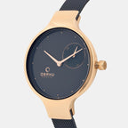 Obaku Stainless Steel Round watch