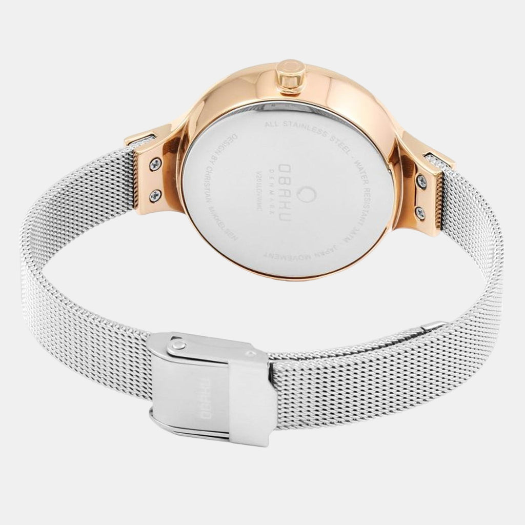 Obaku Stainless Steel Round watch
