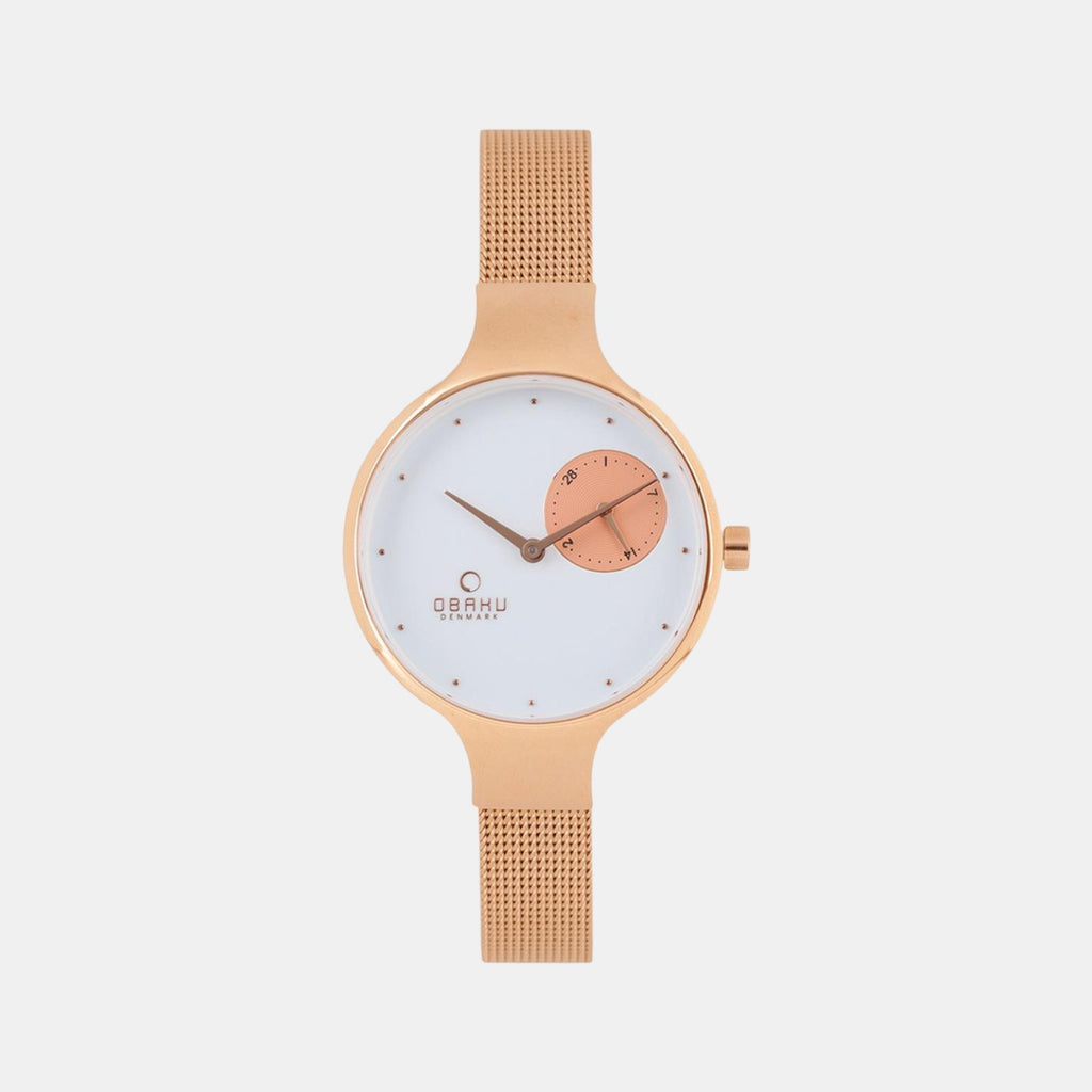 Obaku Round White Analog watch