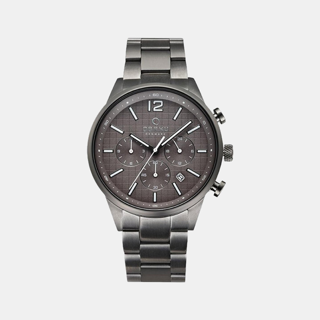 Obaku Round Grey Analog watch