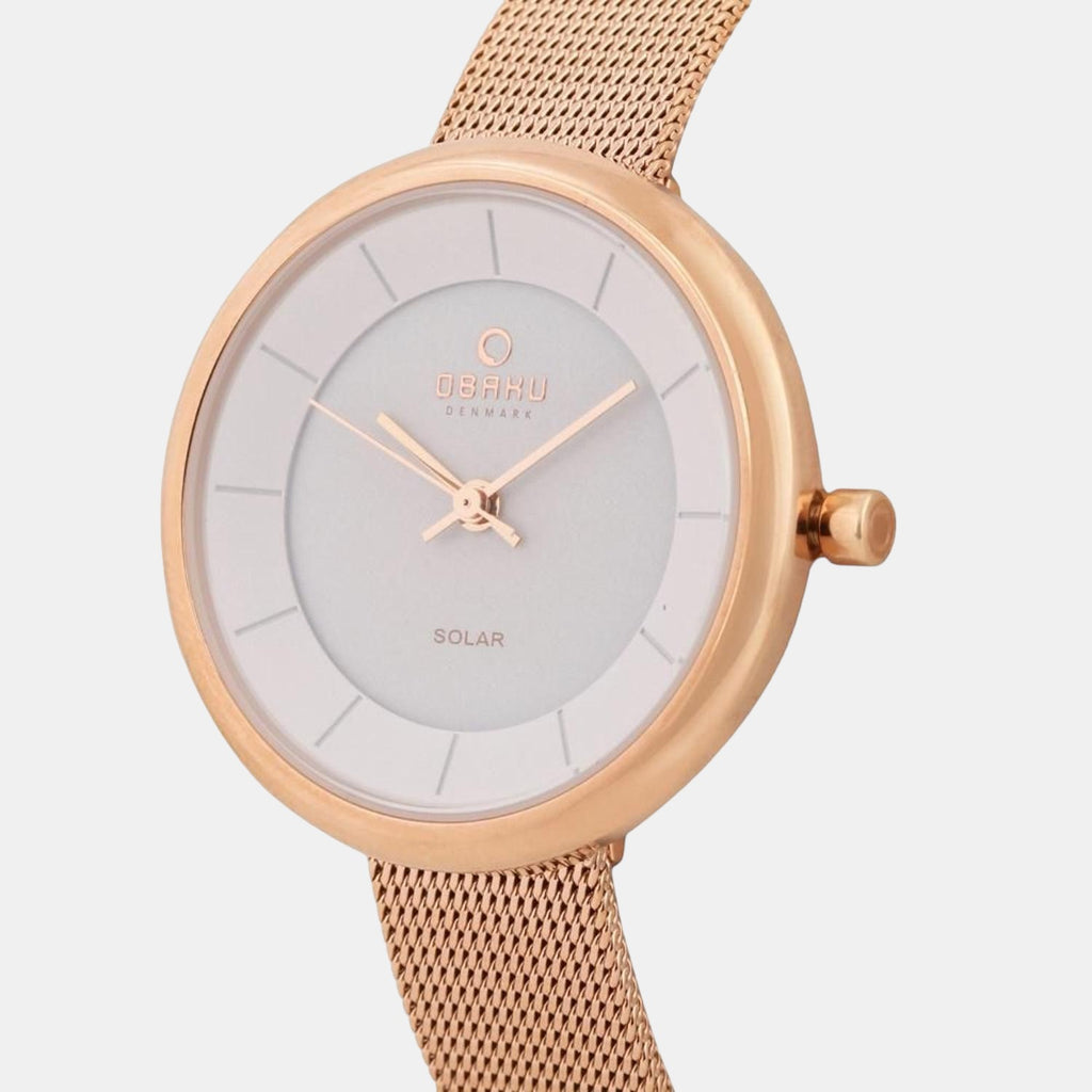 Obaku Women Round White watch