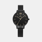 Obaku Round Black Analog watch