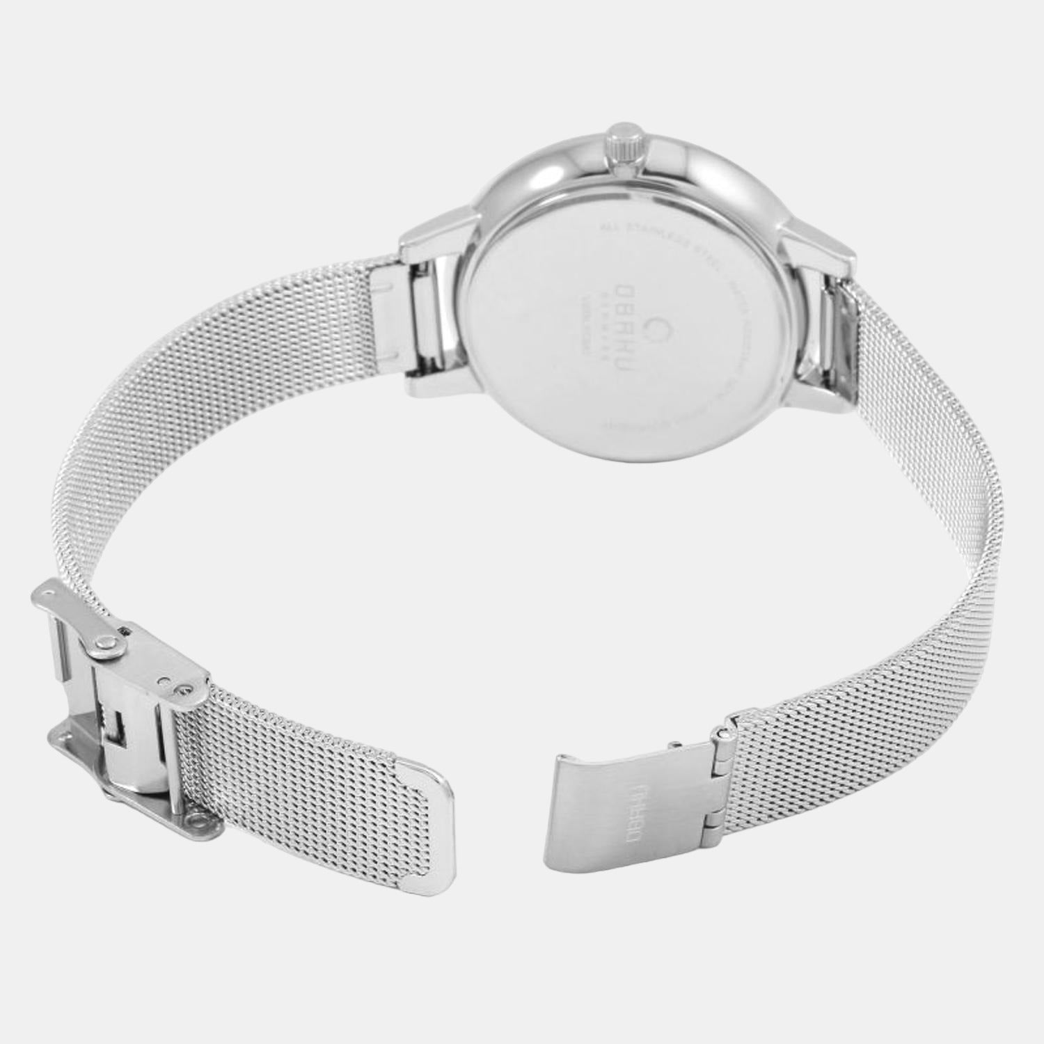 Obaku Stainless Steel Round watch