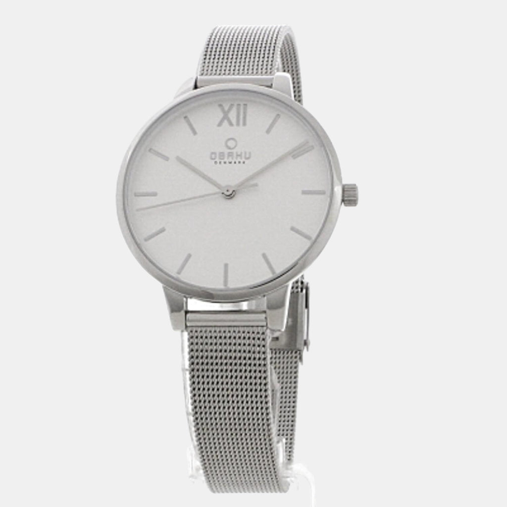 Obaku 34 mm Silver Quartz watch