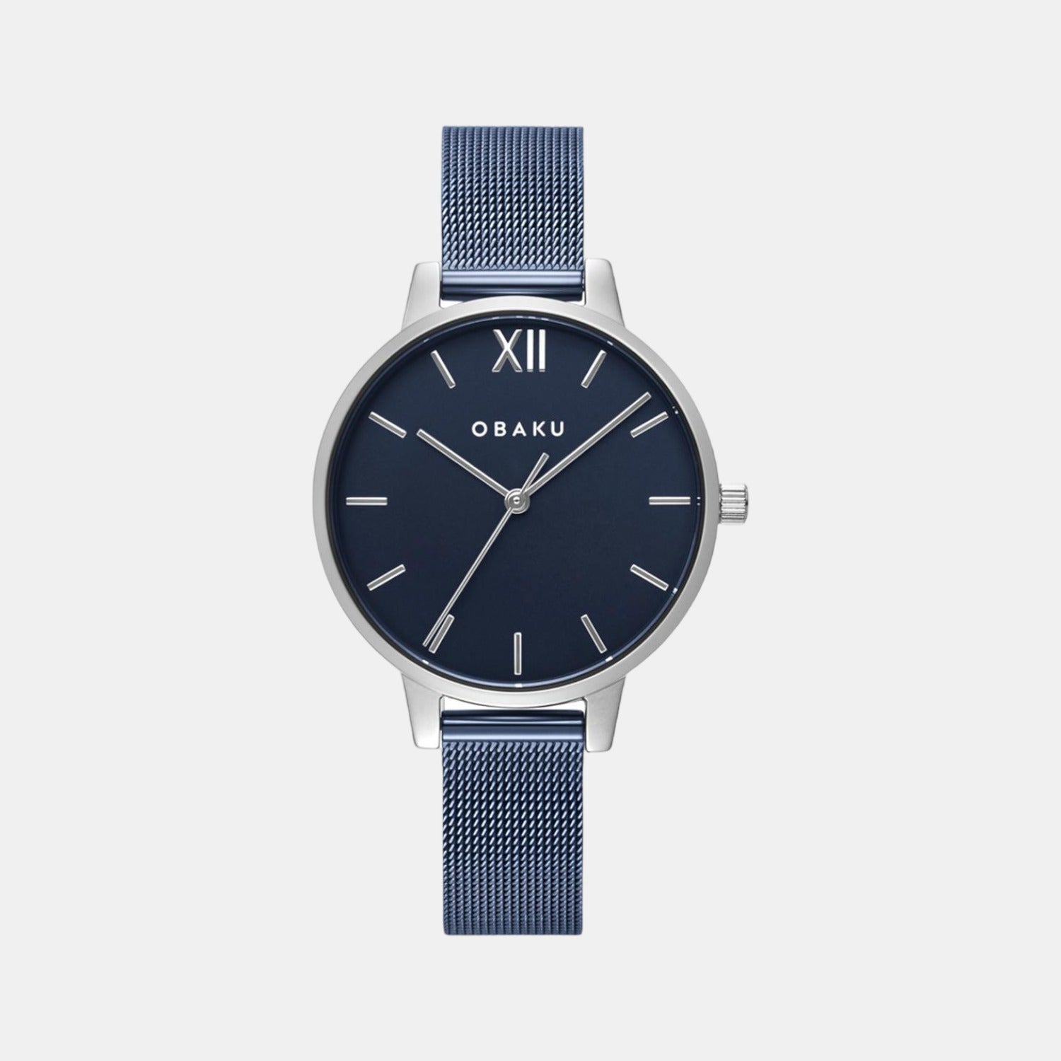Obaku Round Blue Analog watch