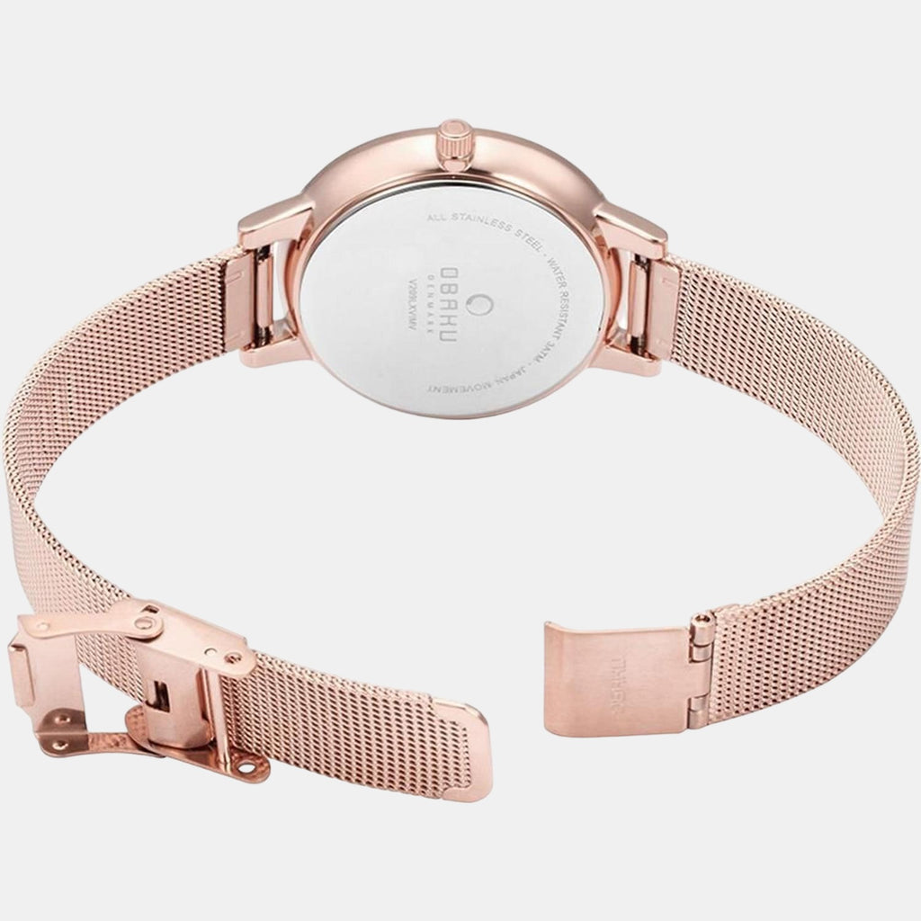 Obaku Women Round White watch