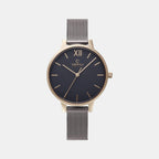 Obaku Round Black Analog watch