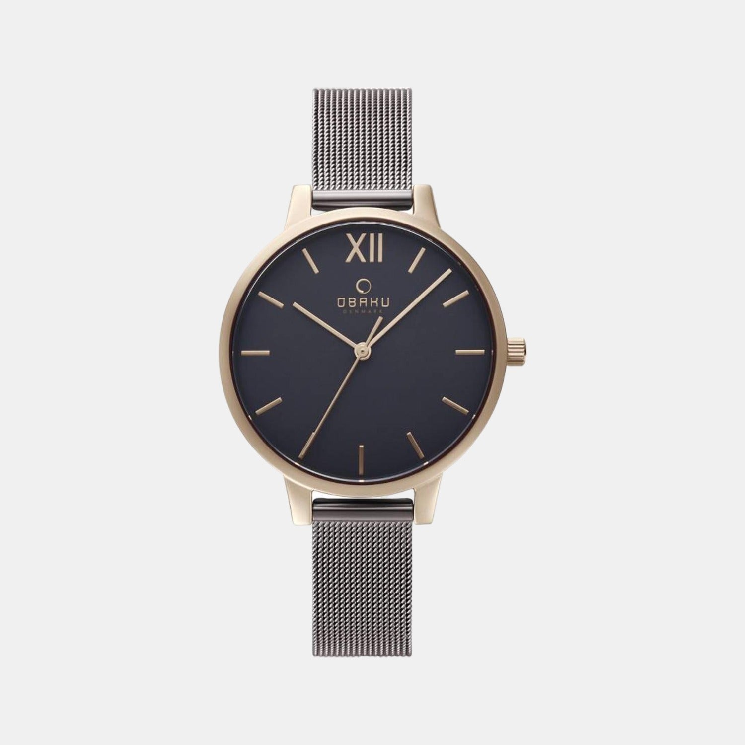 Obaku Round Black Analog watch