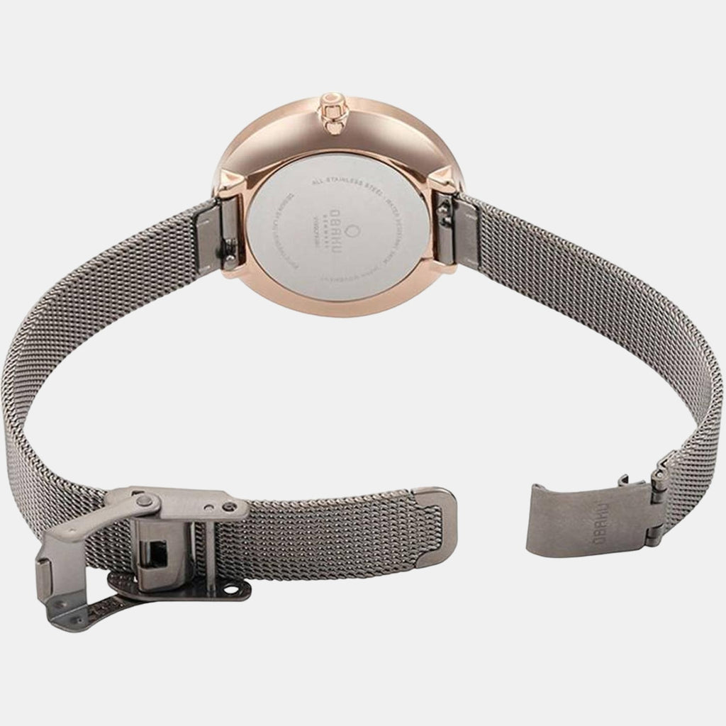 Obaku Women Round Black watch