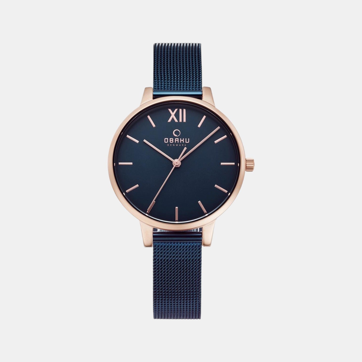 Obaku Round Blue Analog watch
