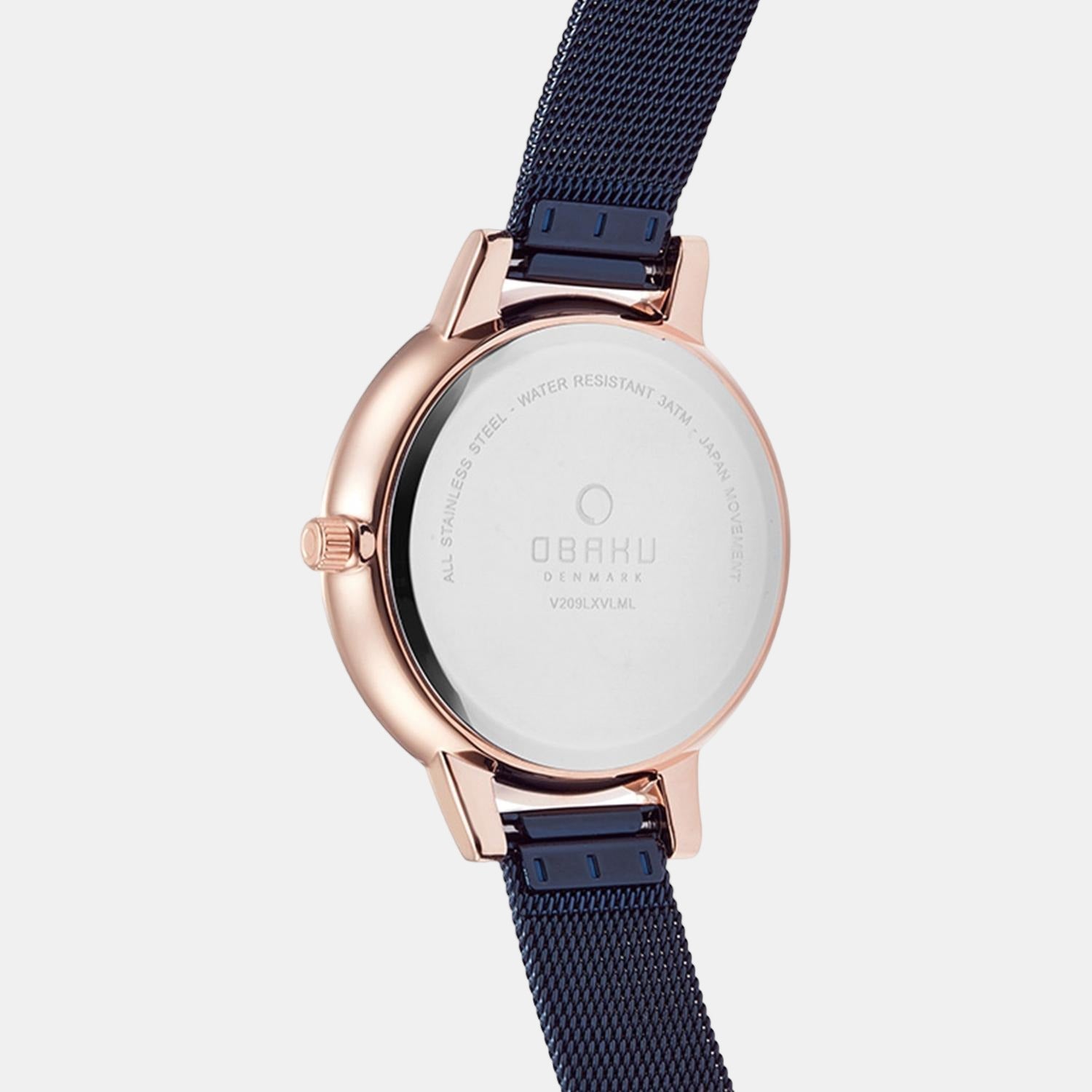 Obaku Stainless Steel Round watch