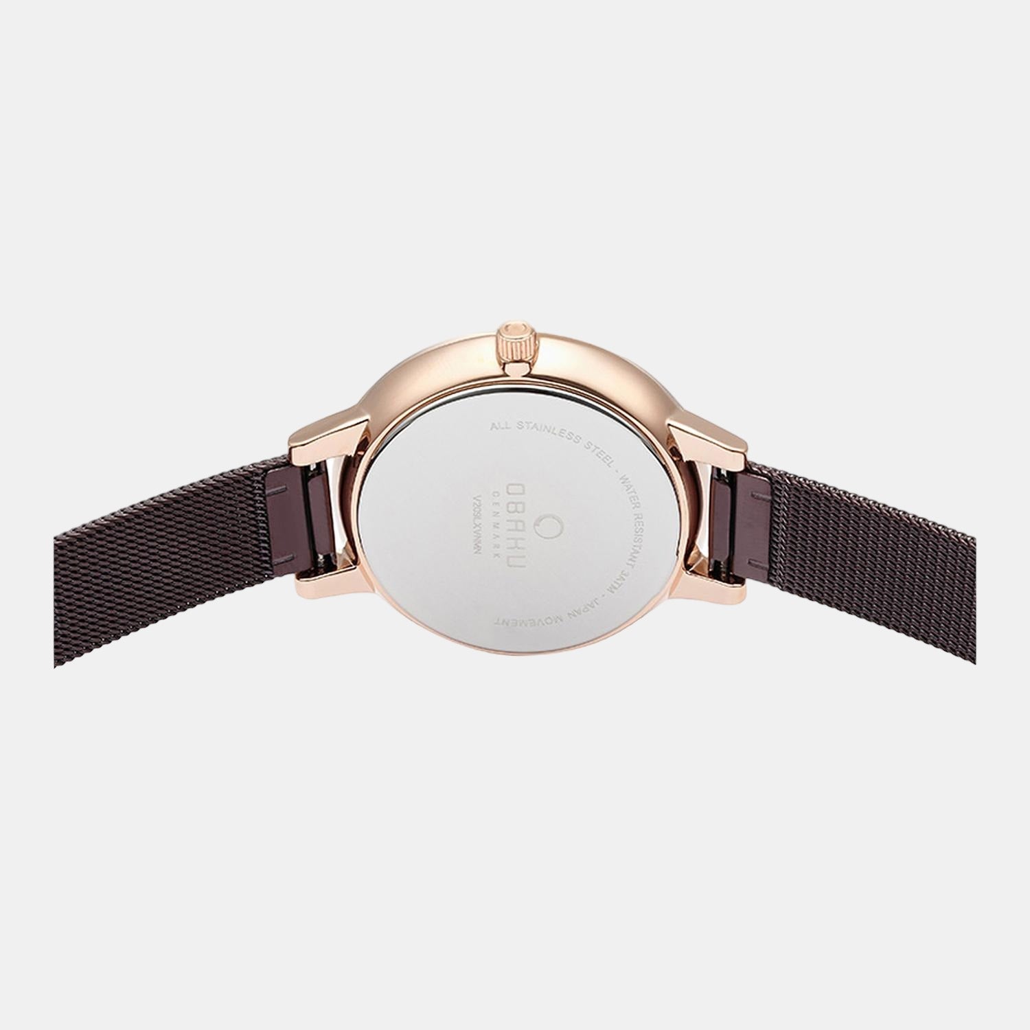 Obaku Stainless Steel Round watch