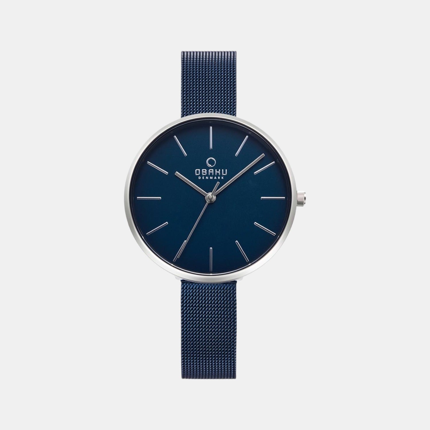 Obaku Round Blue Analog watch