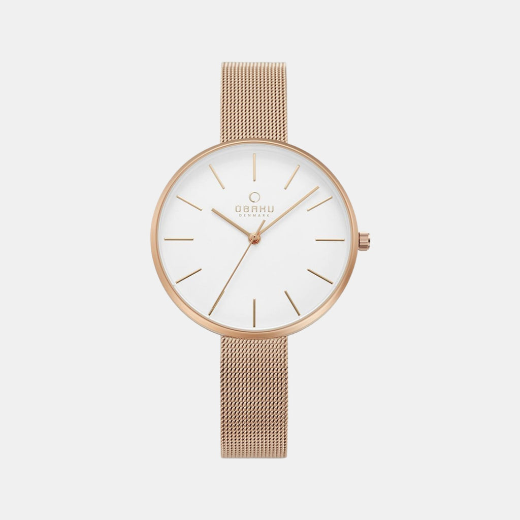 Obaku Round White Analog watch