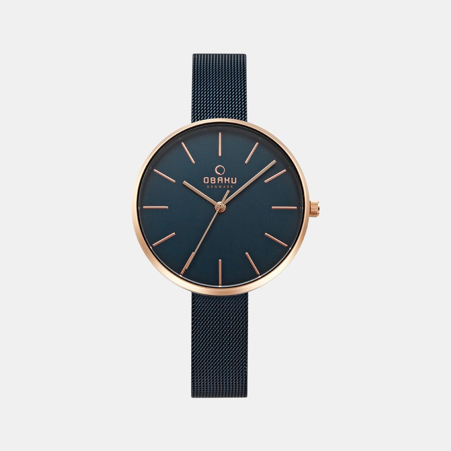 Obaku Round Blue Analog watch