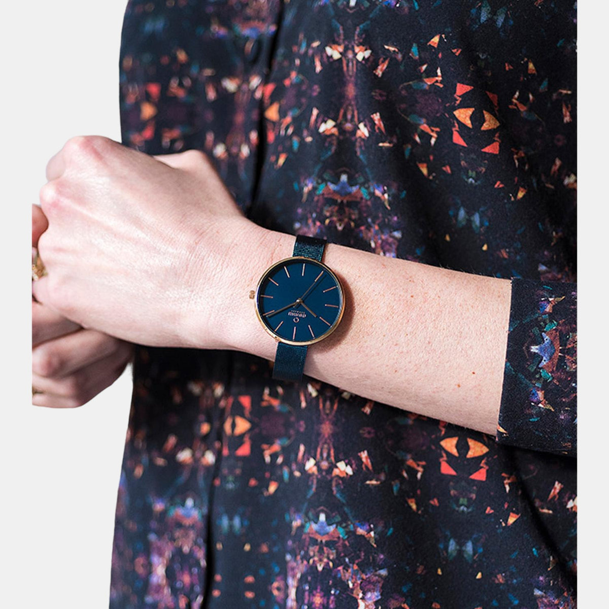 Obaku Stainless Steel Round watch
