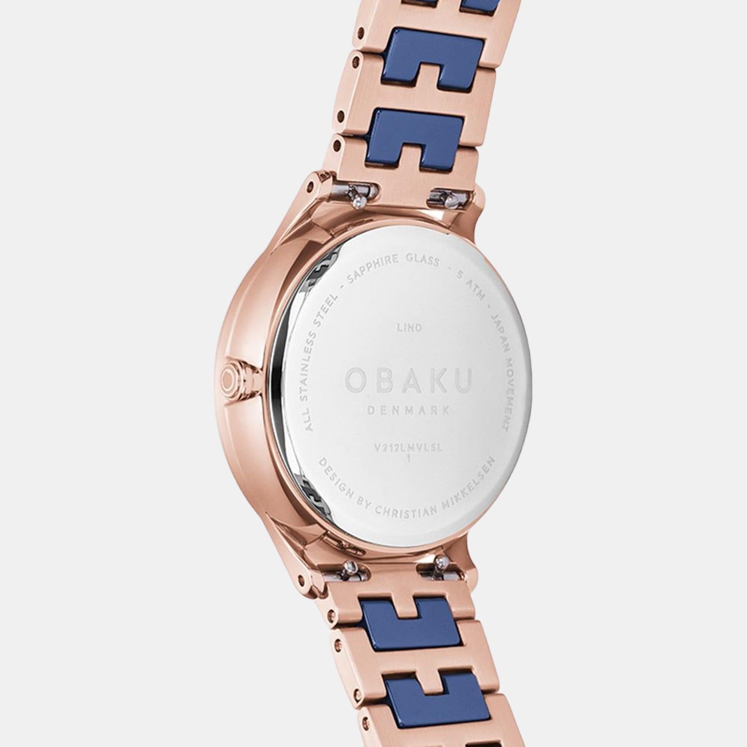 Obaku Stainless Steel Round watch