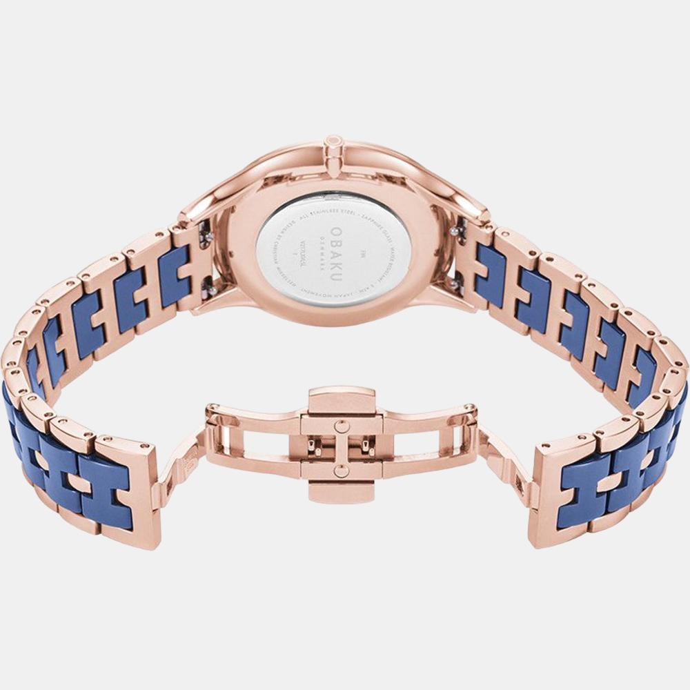 Obaku Round Quartz Analog Women watch