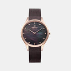 Obaku Round Brown Analog watch