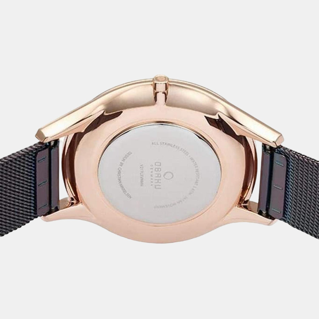 Obaku Men Round Brown watch