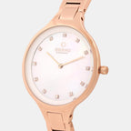 Obaku Women Round Mother Of Pearl watch