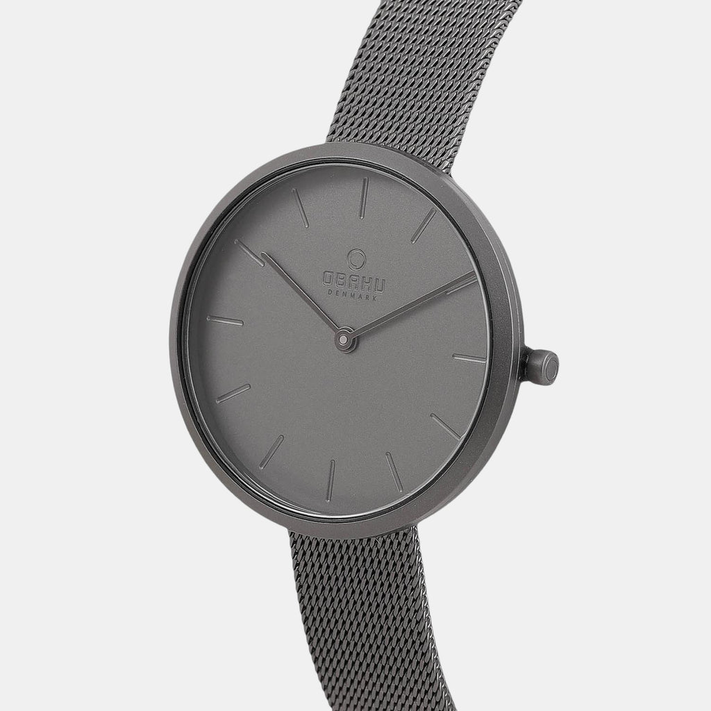 Obaku Women Round Grey watch