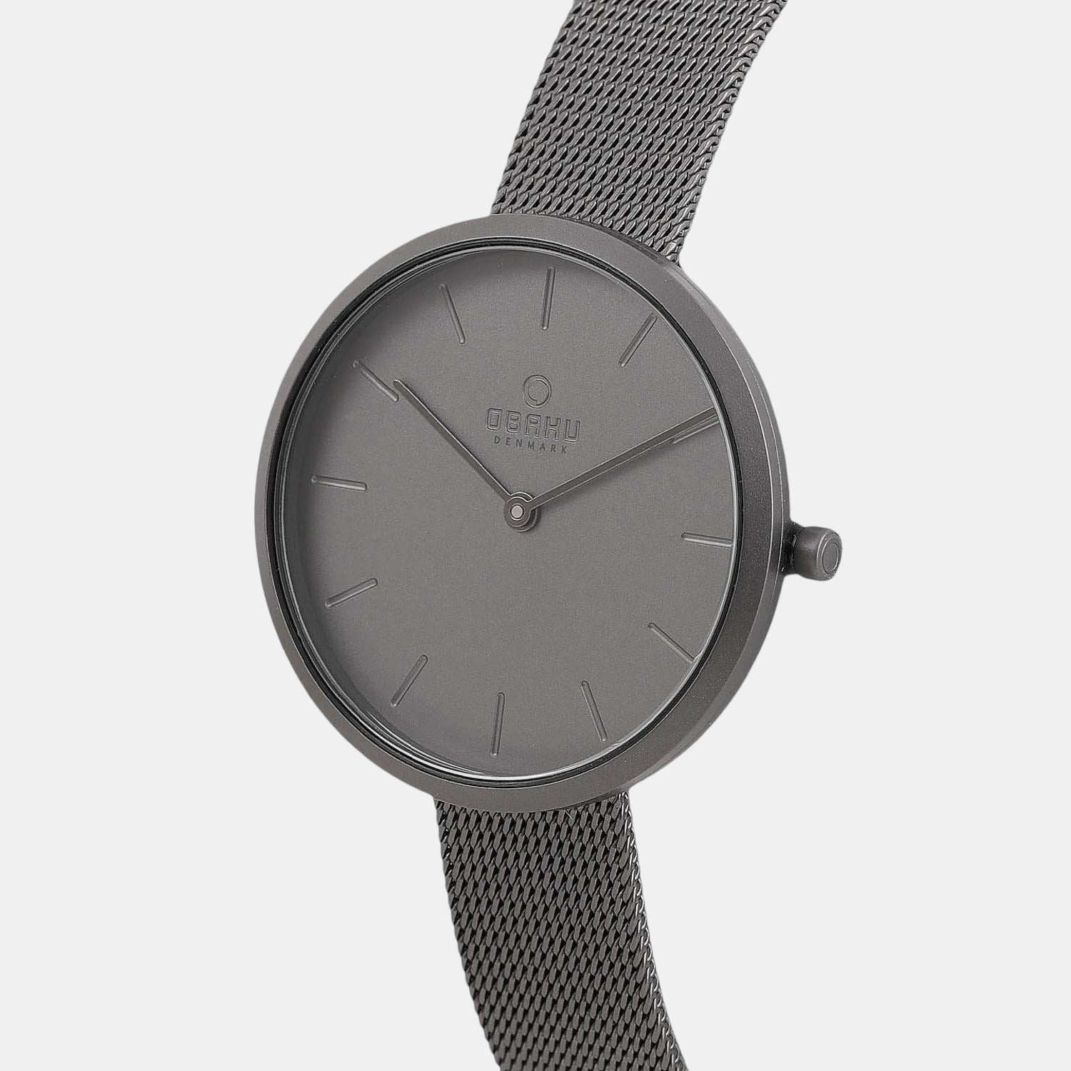 Obaku Women Round Grey watch