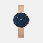Obaku Round Blue Analog watch
