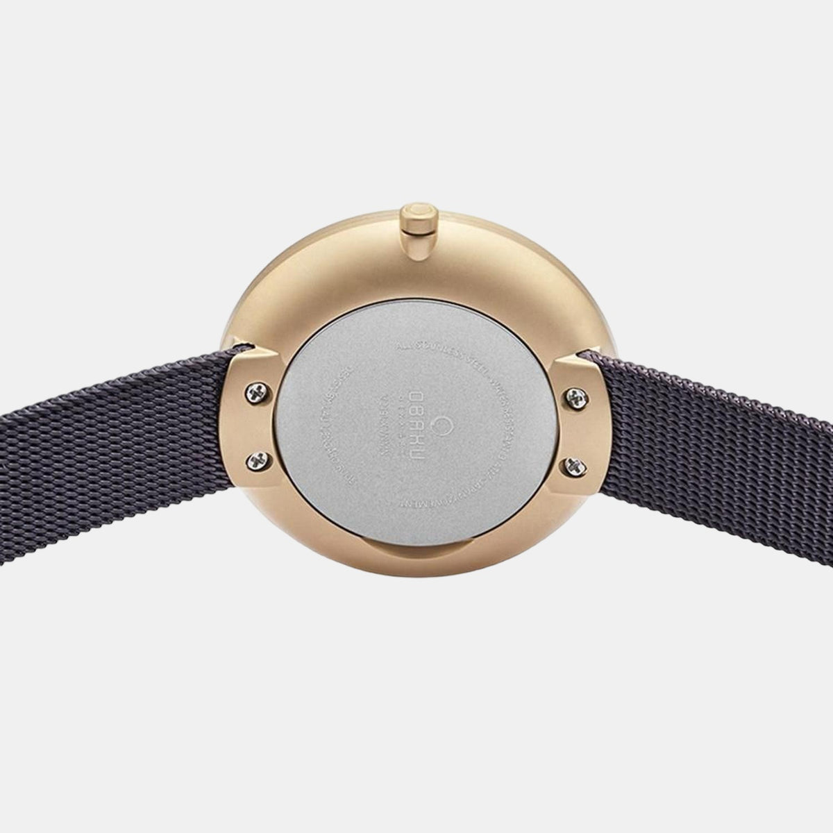 Obaku Women Round Brown watch