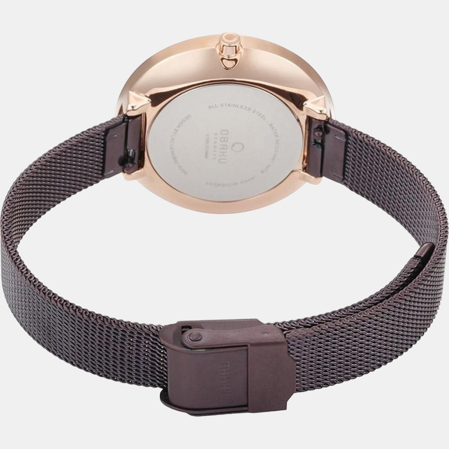 Obaku Stainless Steel Round watch