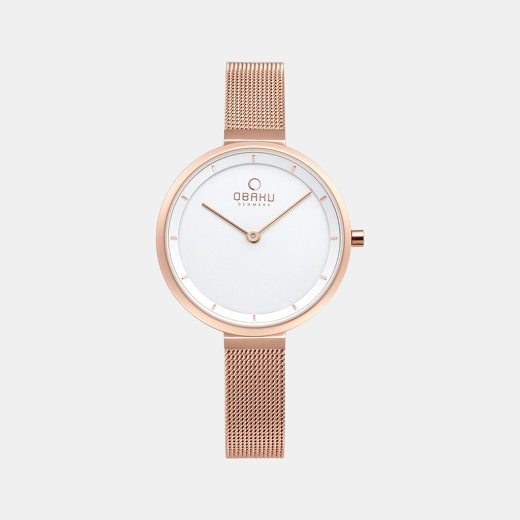 Obaku Round White Analog watch