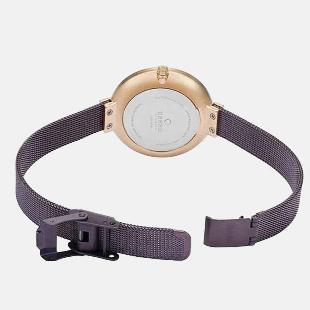 Obaku Stainless Steel Round watch