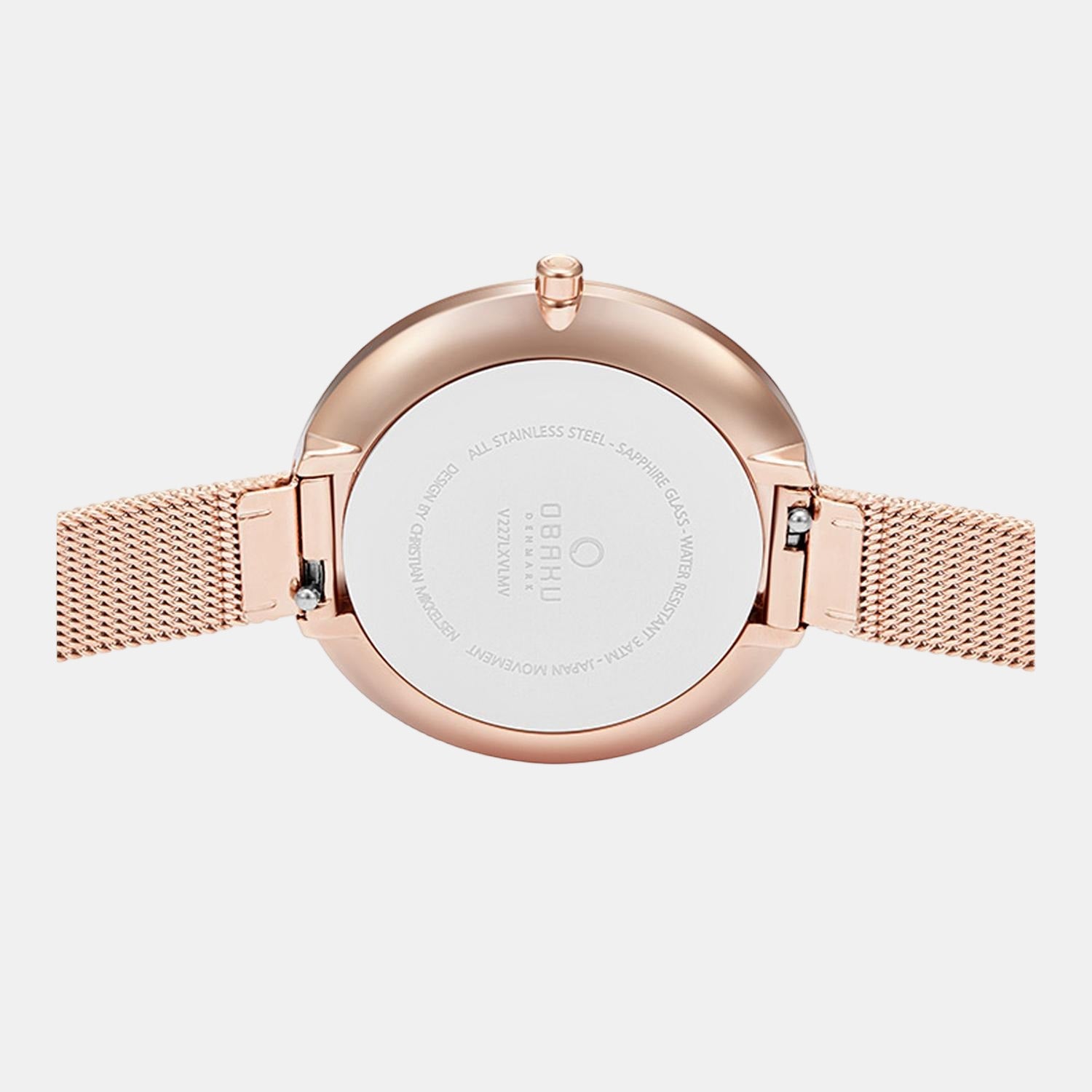 Obaku Women Round White watch