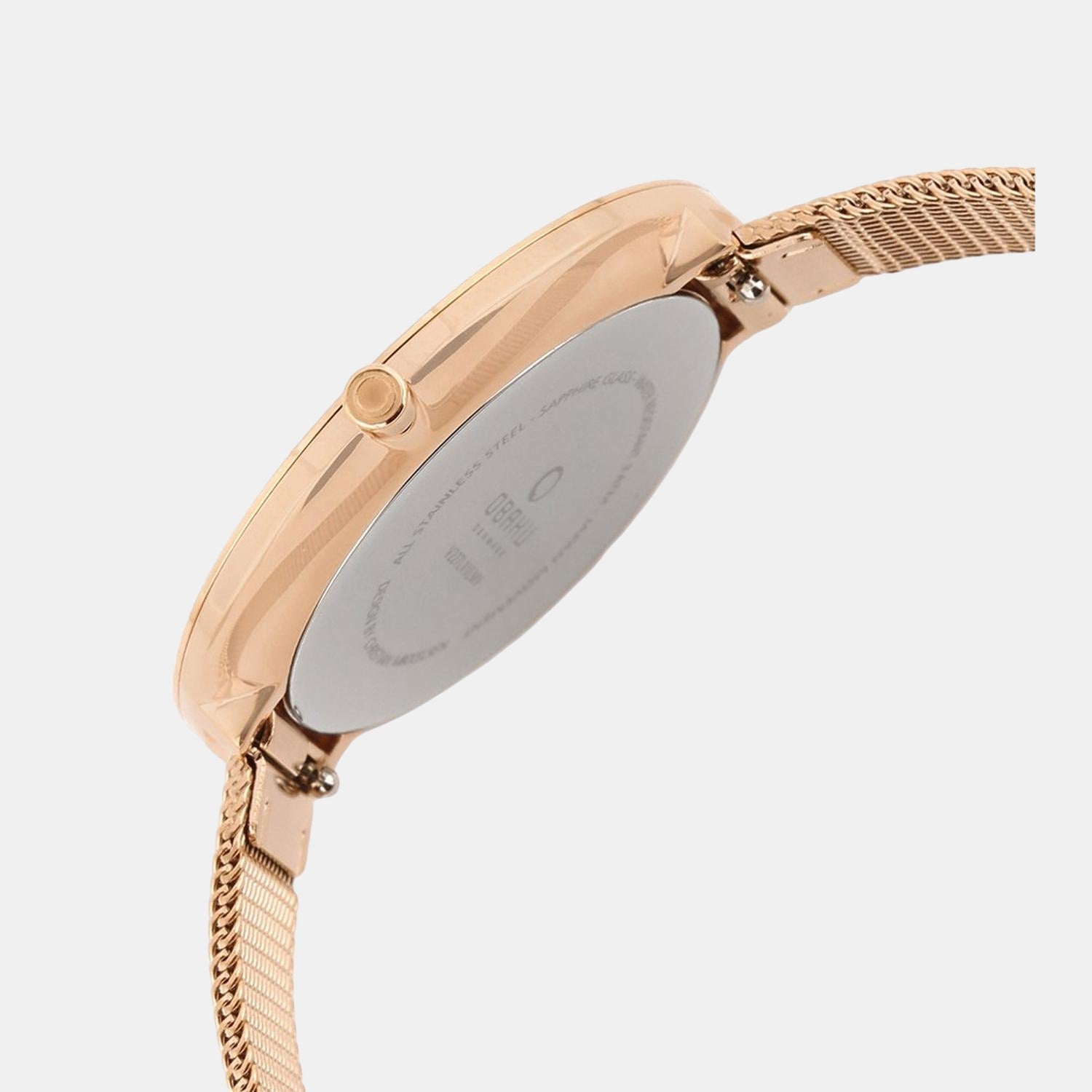 Obaku Stainless Steel Round watch