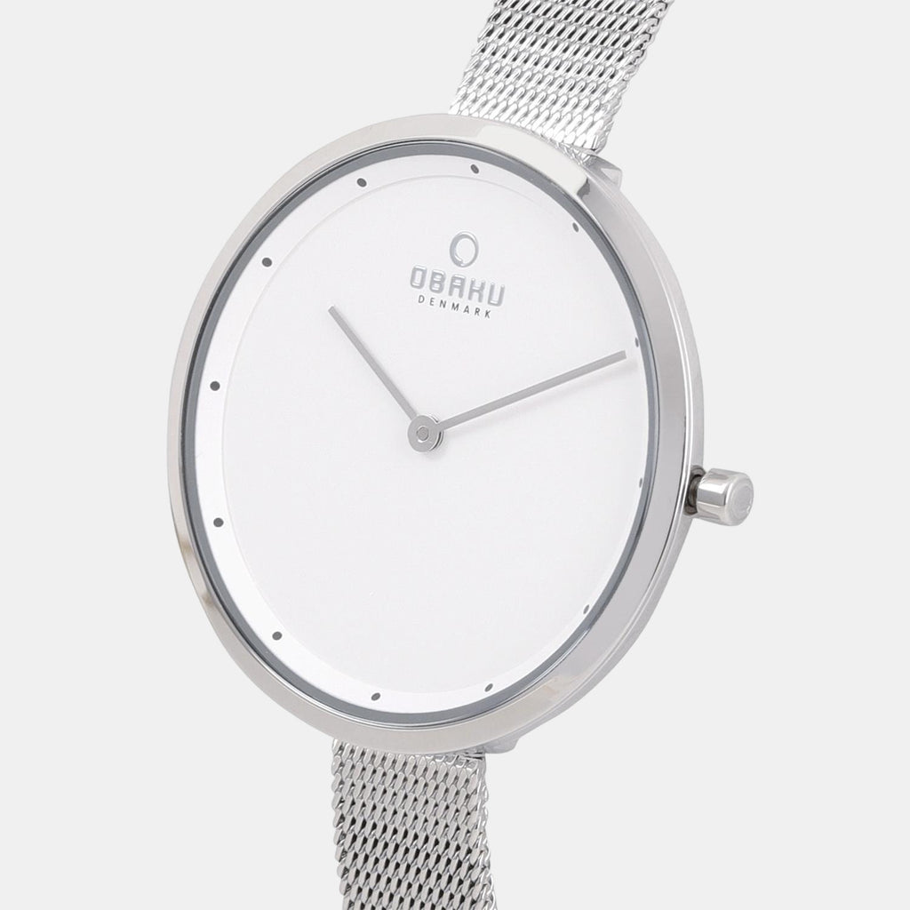 Obaku Women Round White watch