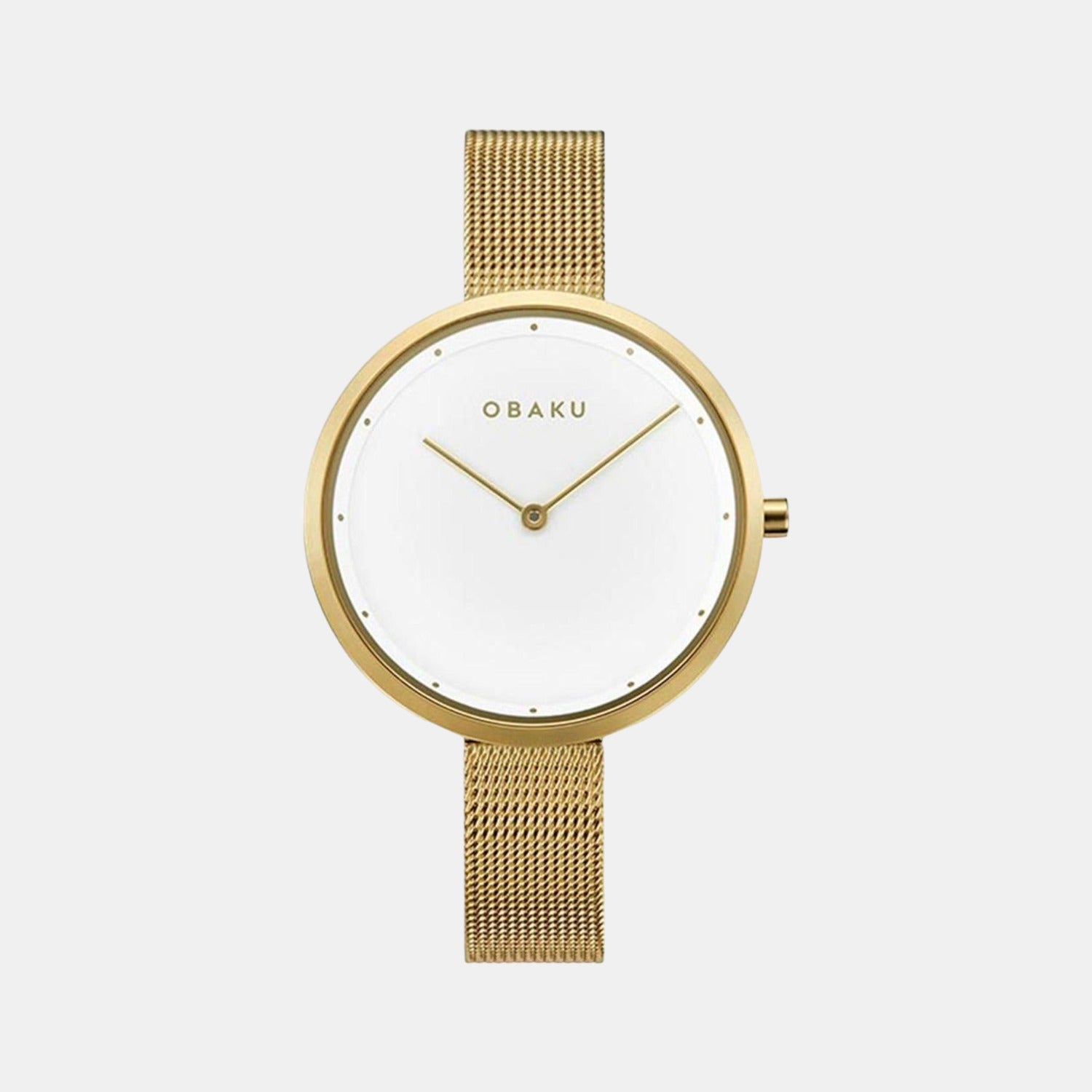 Obaku Round White Analog watch