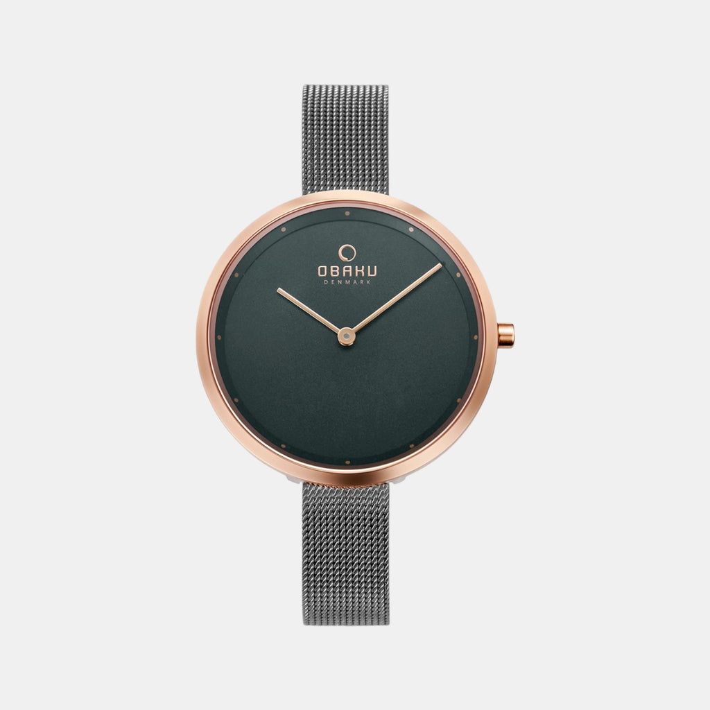 Obaku Round Grey Analog watch