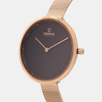 Obaku Stainless Steel Round watch