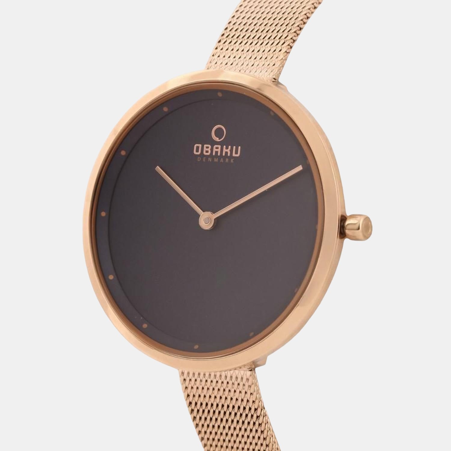 Obaku Stainless Steel Round watch