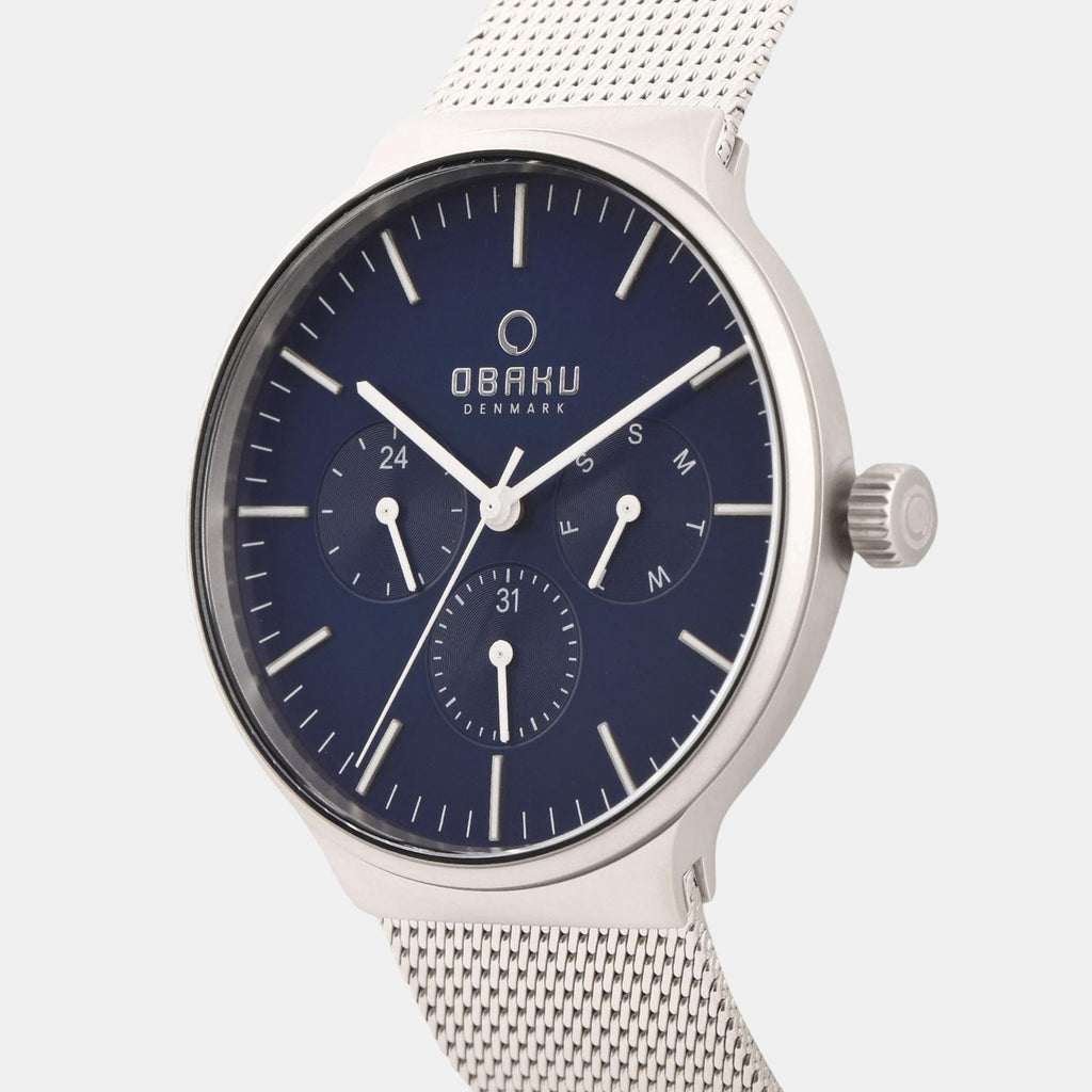 Obaku Men Round Blue watch
