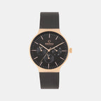 Obaku Round Black Analog watch