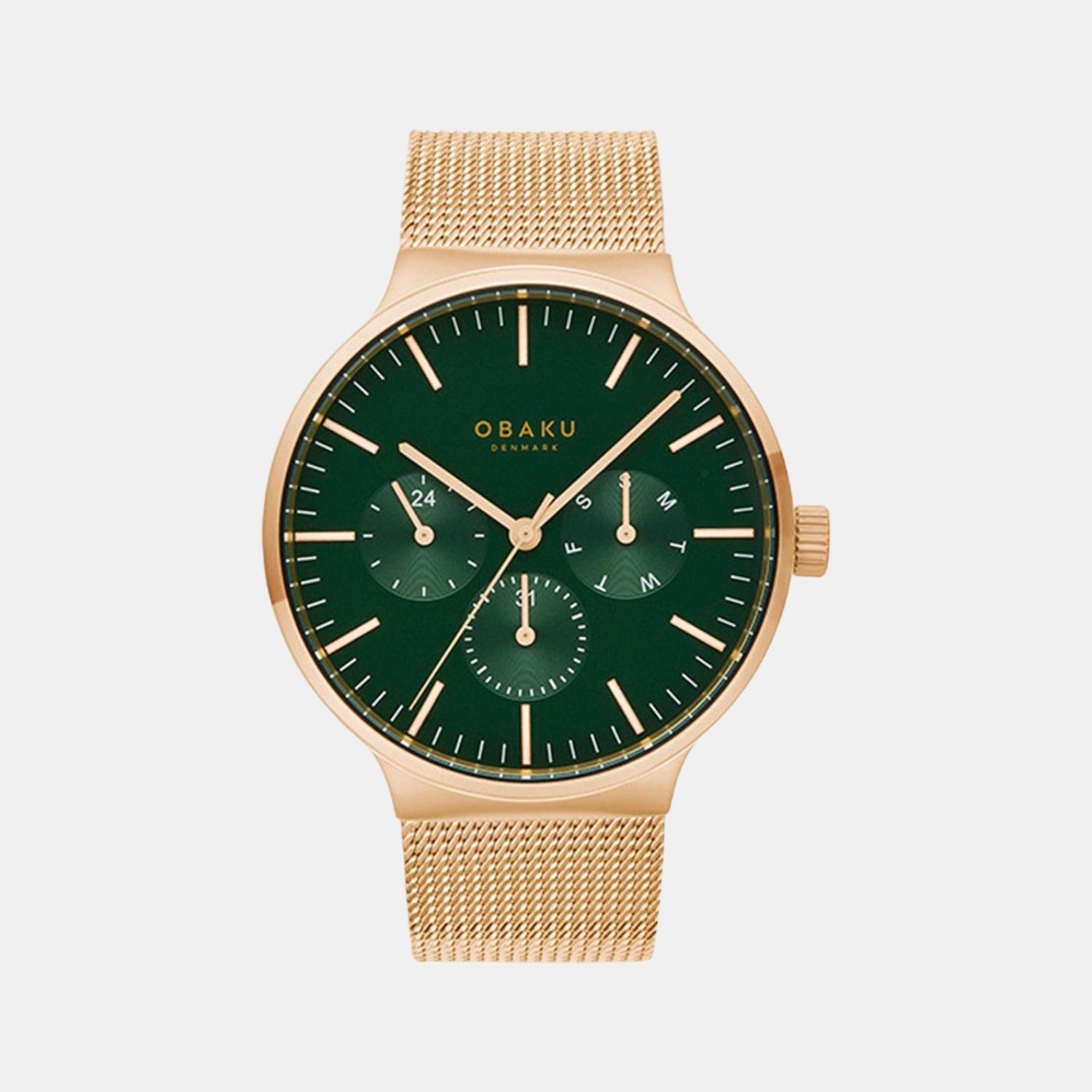 Male Green Analog Stainless Steel Watch V229GMVEMV