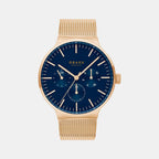 Obaku Round Blue Analog watch