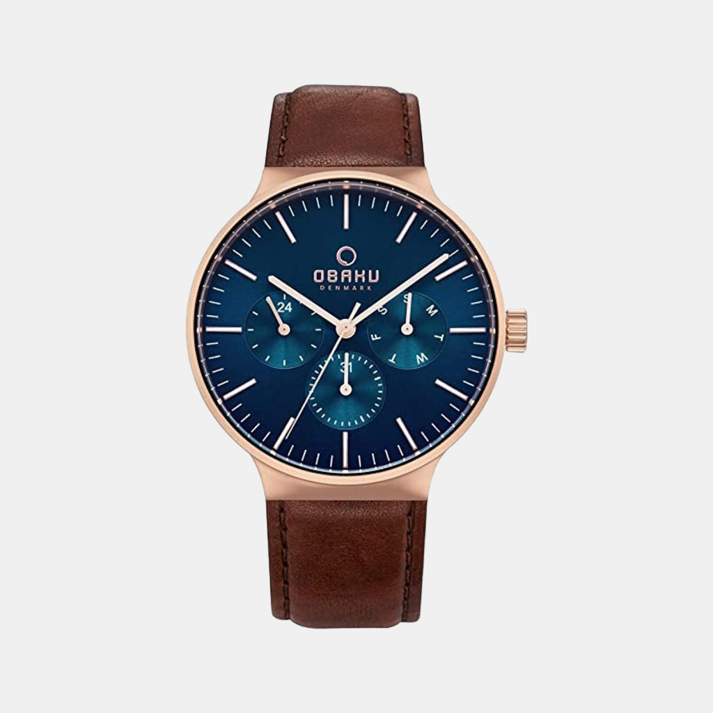 Obaku Round Blue Analog watch