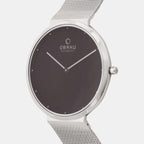 Obaku Men Round Black watch