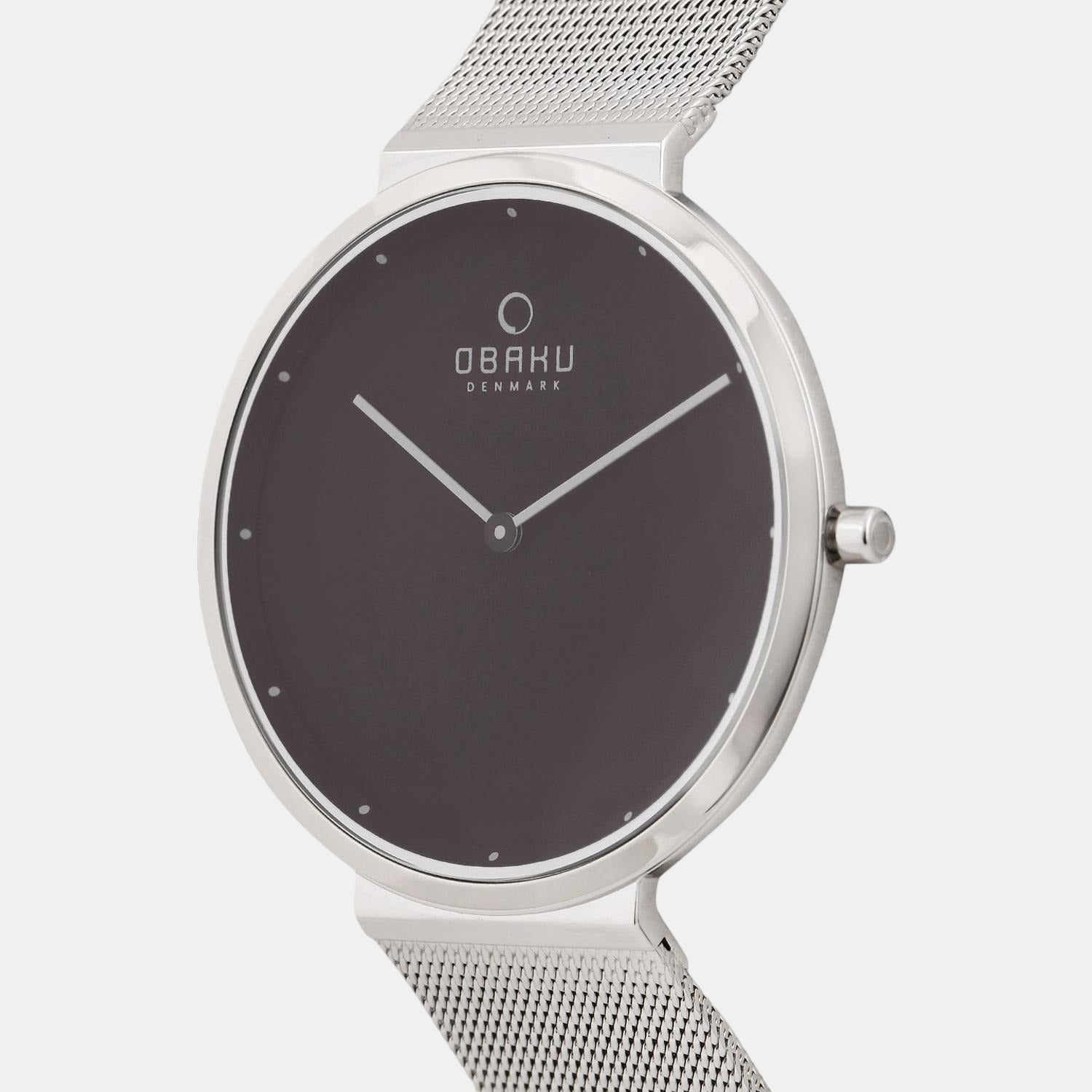 Obaku Men Round Black watch
