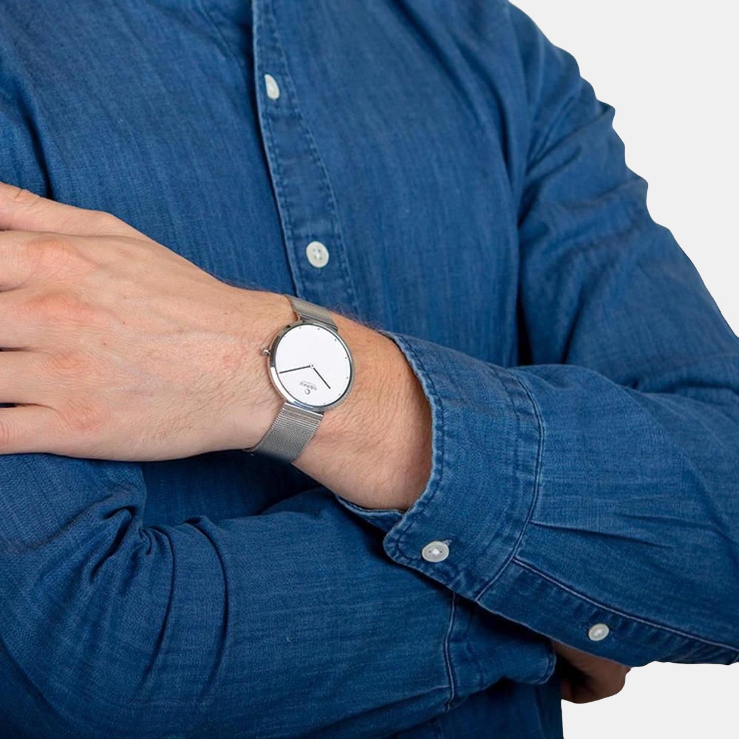 Obaku Stainless Steel Round watch